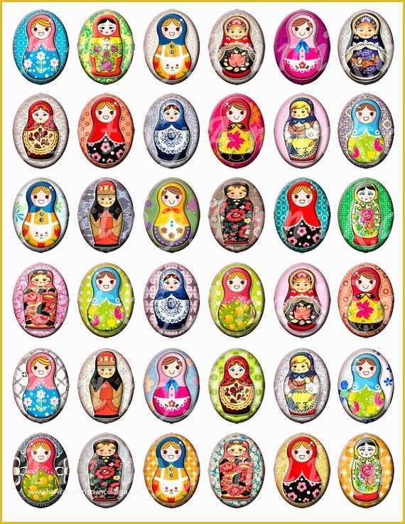 Free Printable Cabochon Templates Of 17 Mejores Imágenes sobre Matrioshkas En Pinterest