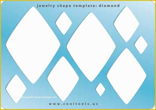 Free Printable Cabochon Templates Of Jewelry Shape Template Diamond Cool tools