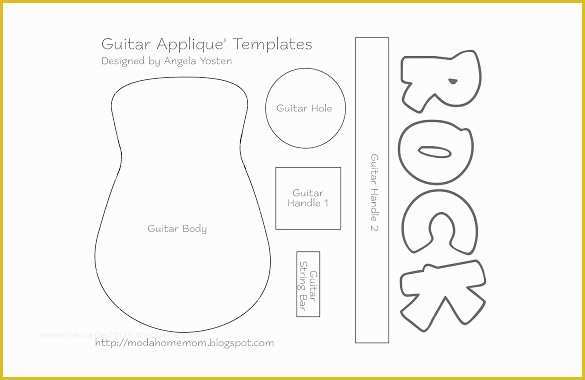 Free Printable Cake Templates Of 17 Awsome Guitar Cake Templates & Designs