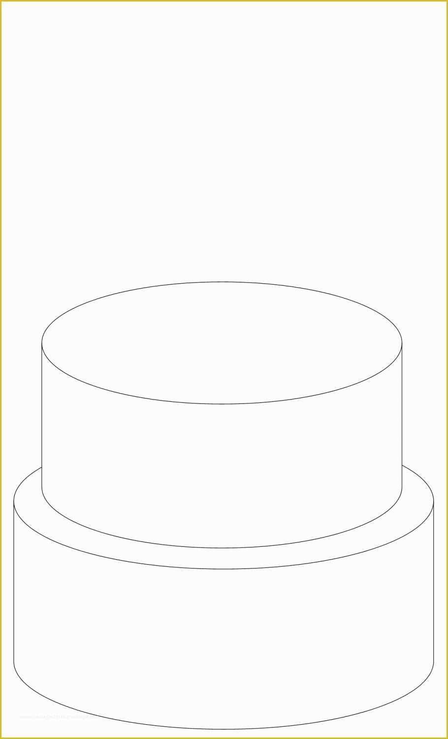 Free Printable Cake Templates Of 6 Best Of 2 Tier Cake Templates Printable 2 Tier
