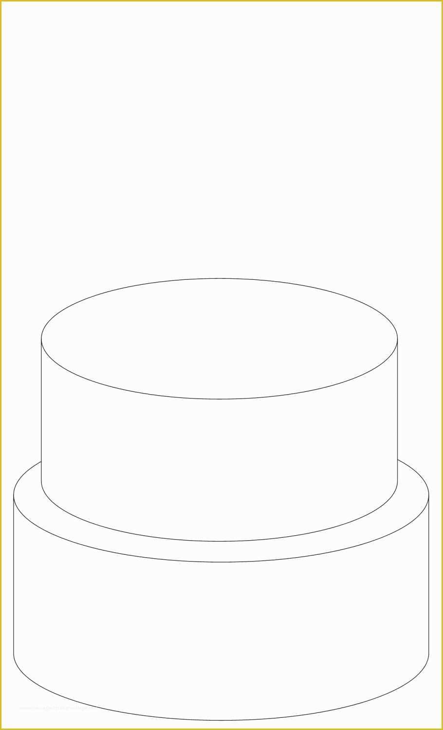 Free Printable Cake Templates Of 6 Best Of 2 Tier Cake Templates Printable 2 Tier