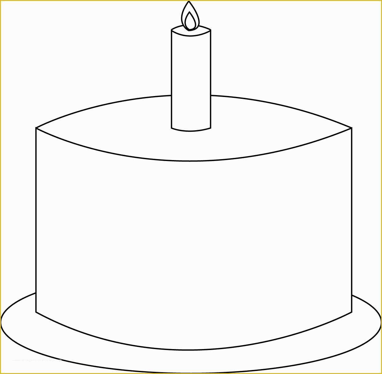 Free Printable Cake Templates Of Best S Of Birthday Cake Blank Template Birthday