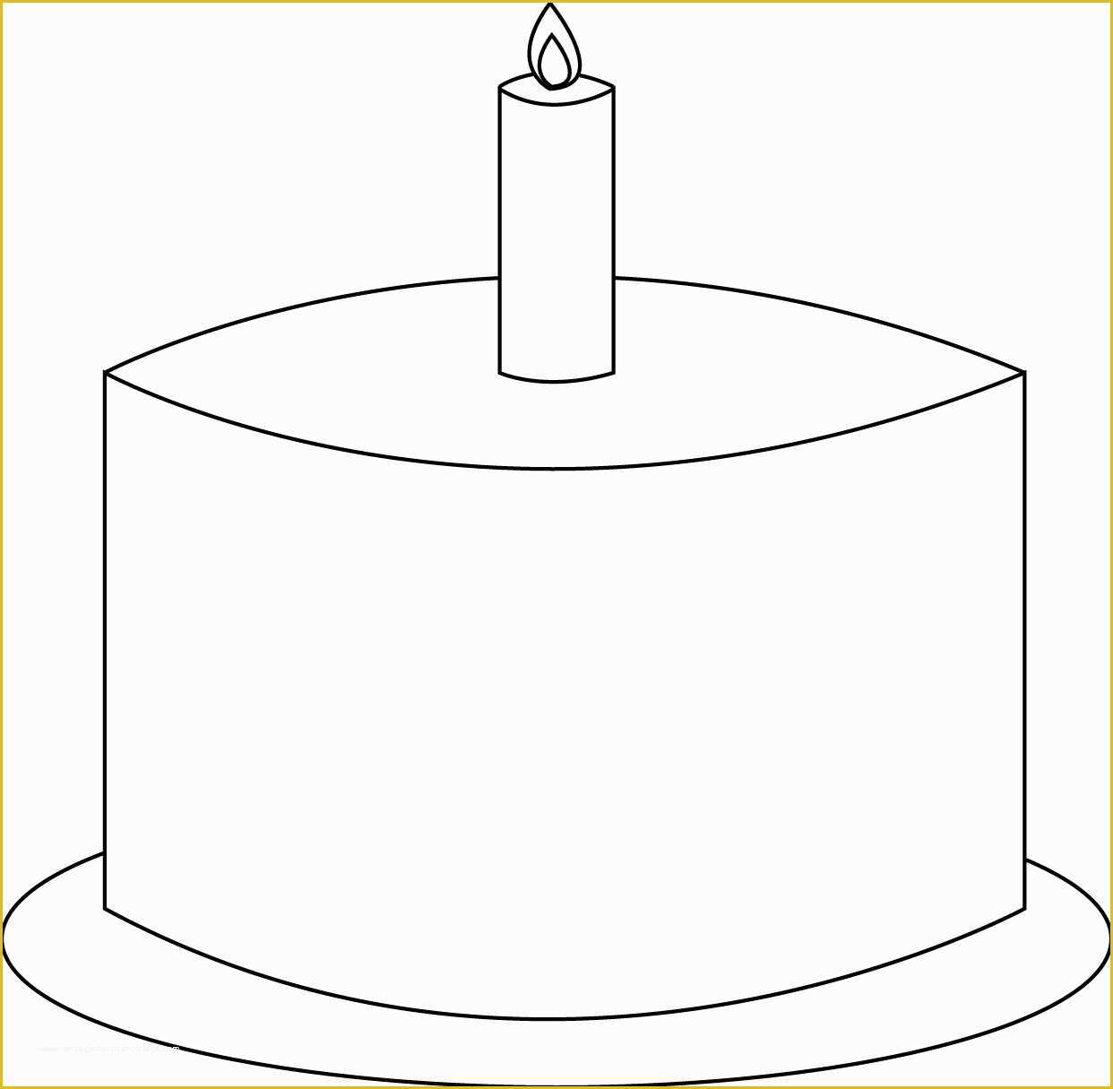Free Printable Cake Templates Of Best S Of Birthday Cake Blank Template 