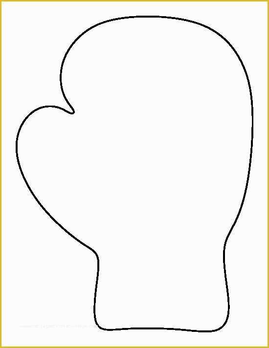 Free Printable Cake Templates Of Boxing Glove Pattern Use the Printable Outline for Crafts