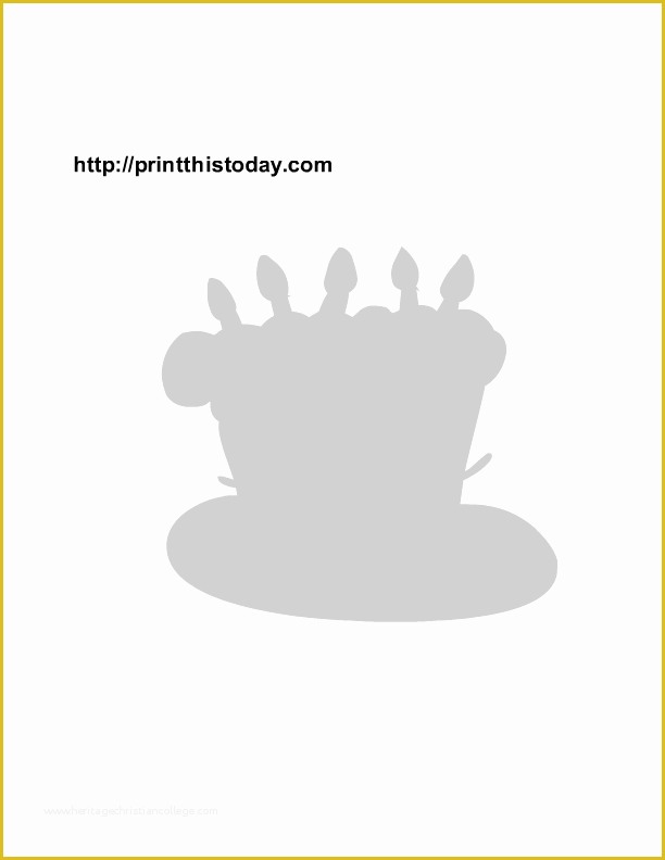 Free Printable Cake Templates Of Free Printable Birthday Stencils