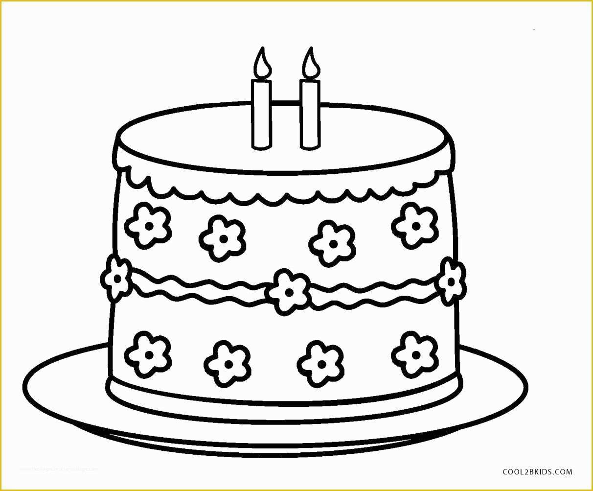 Free Printable Cake Templates Of Tiered Cake Coloring Coloring Pages