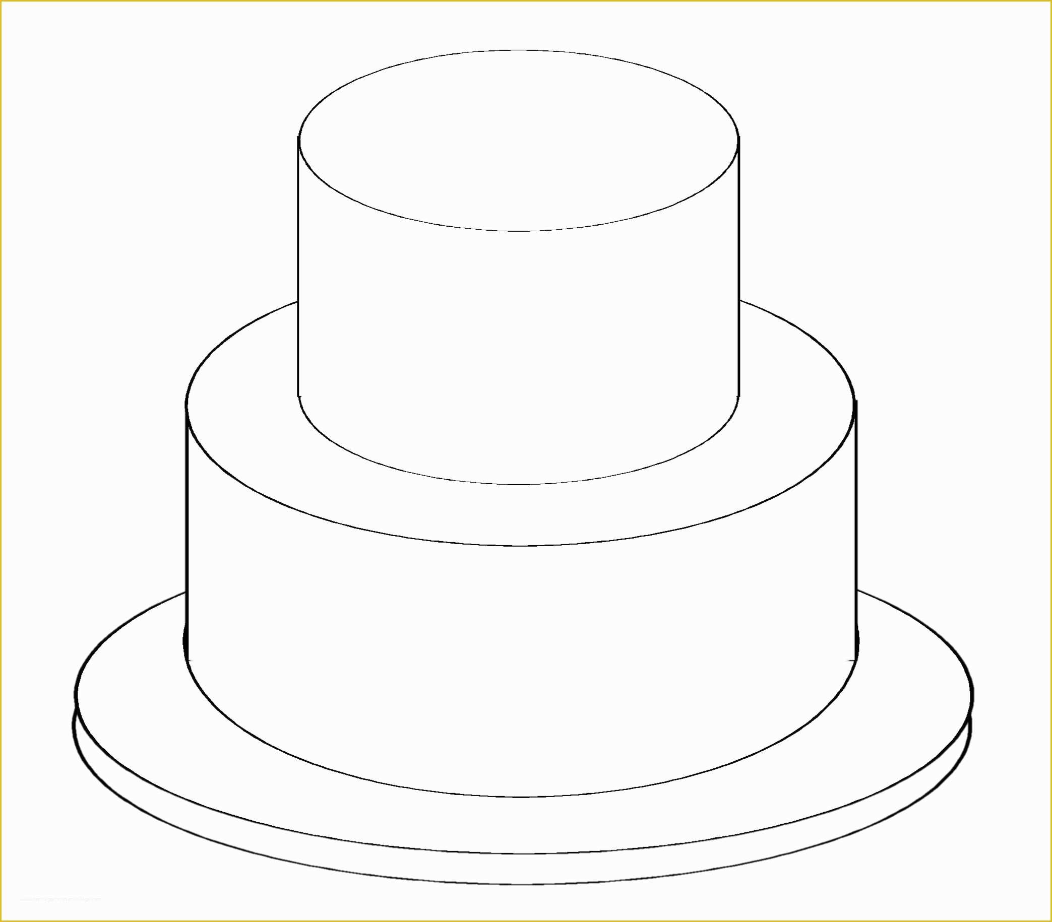 Free Printable Cake Templates Of Wedding Cake Clipart Blank Pencil and In Color Wedding