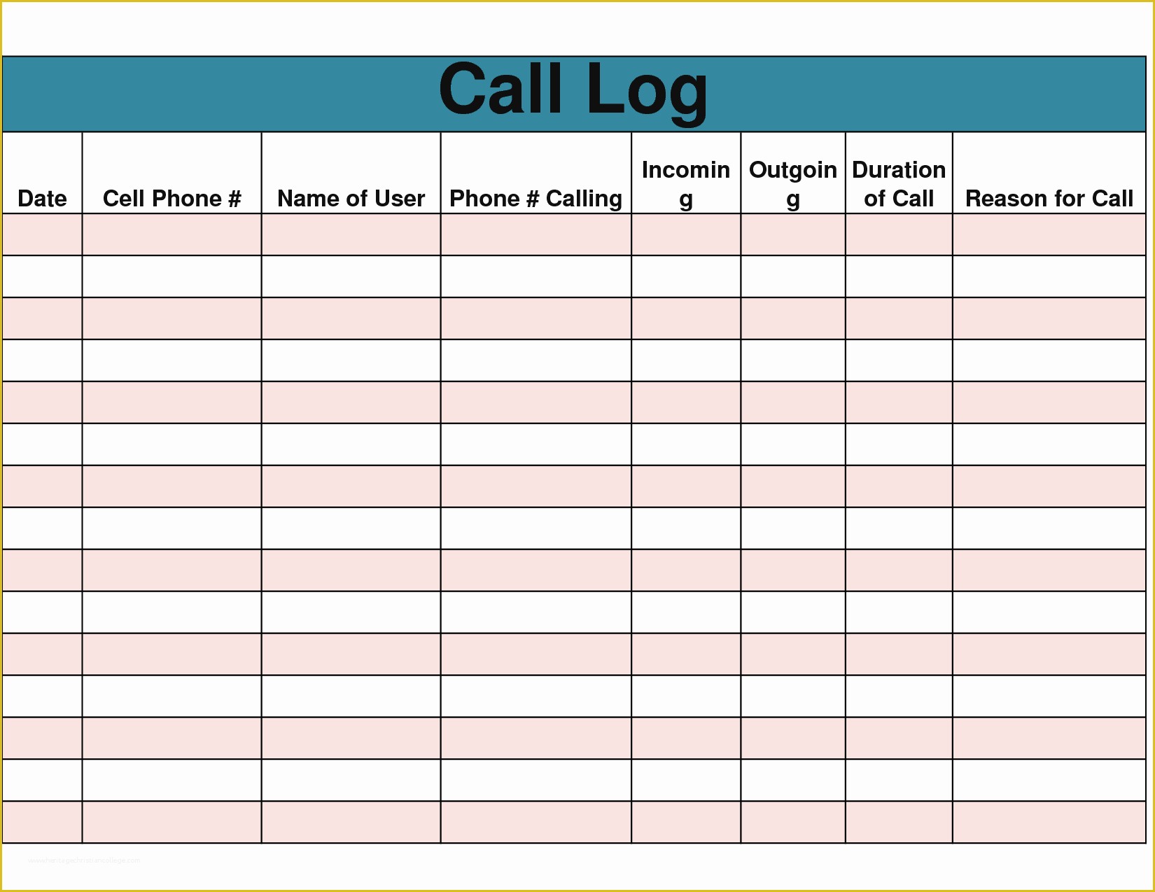 Free Printable Call Log Template Of 9 Best Of Free Printable Phone Log form Free