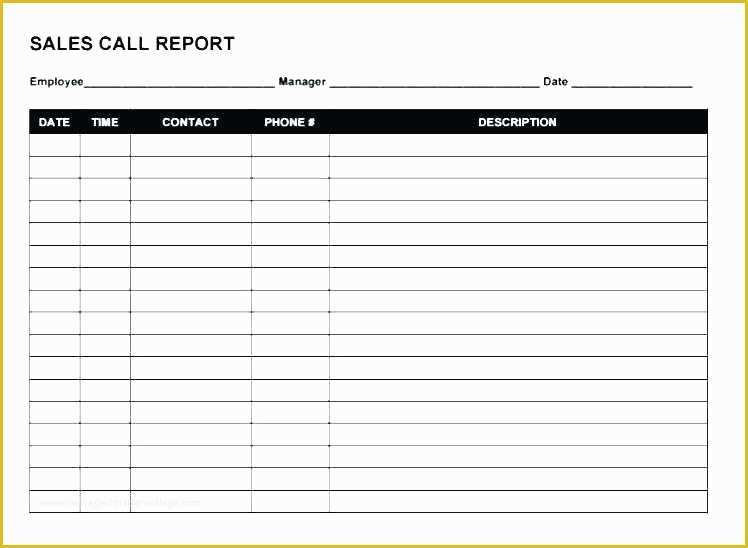Free Printable Call Log Template Of Call Tracking Sheet Template – Chaseevents