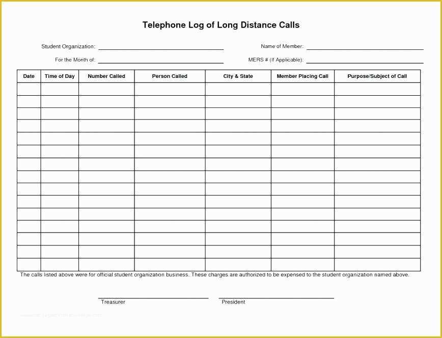 Free Printable Call Log Template Of Phone Log Template for Teachers Printable Munication