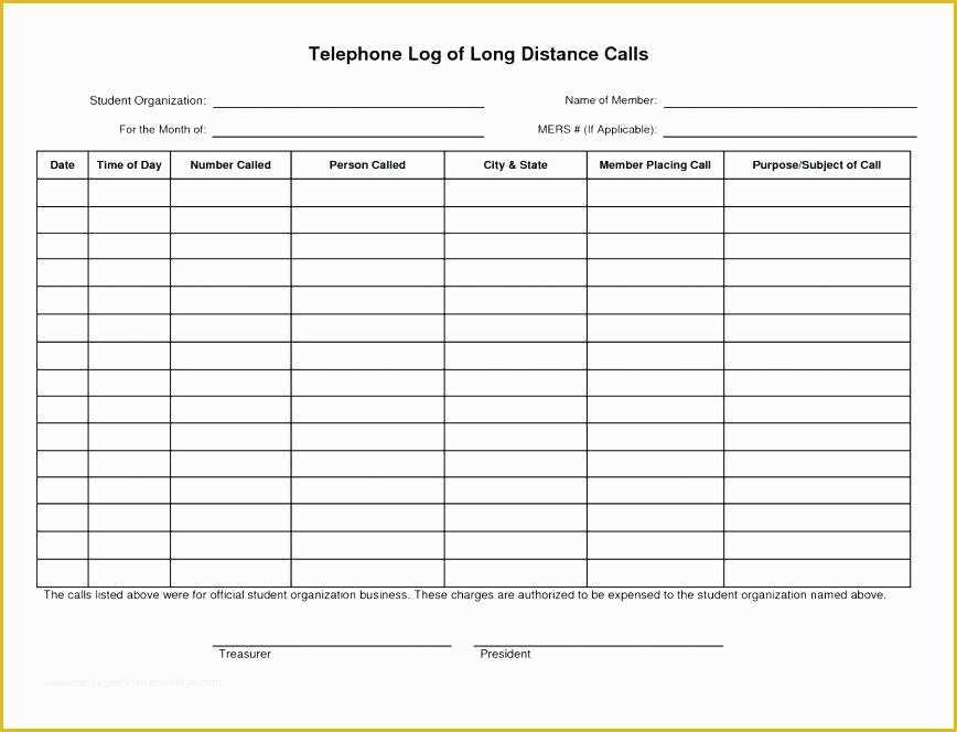 Free Printable Call Log Template Of Phone Log Template for Teachers Printable Munication
