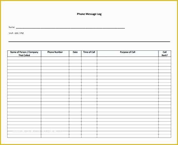 Free Printable Call Log Template Of Printable Telephone Message Template while You Were Out