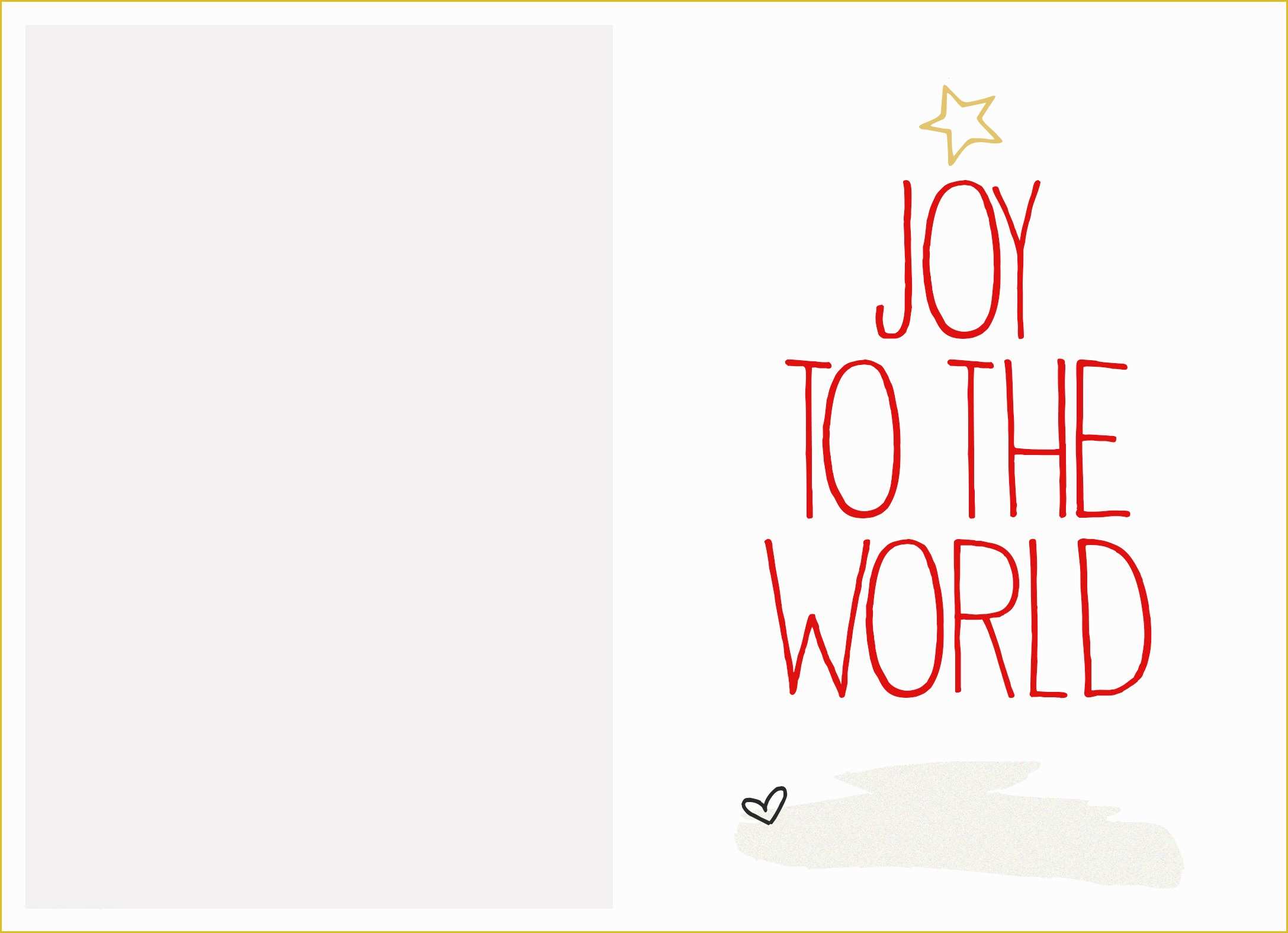 Free Printable Card Templates Of Free Christmas Card Template