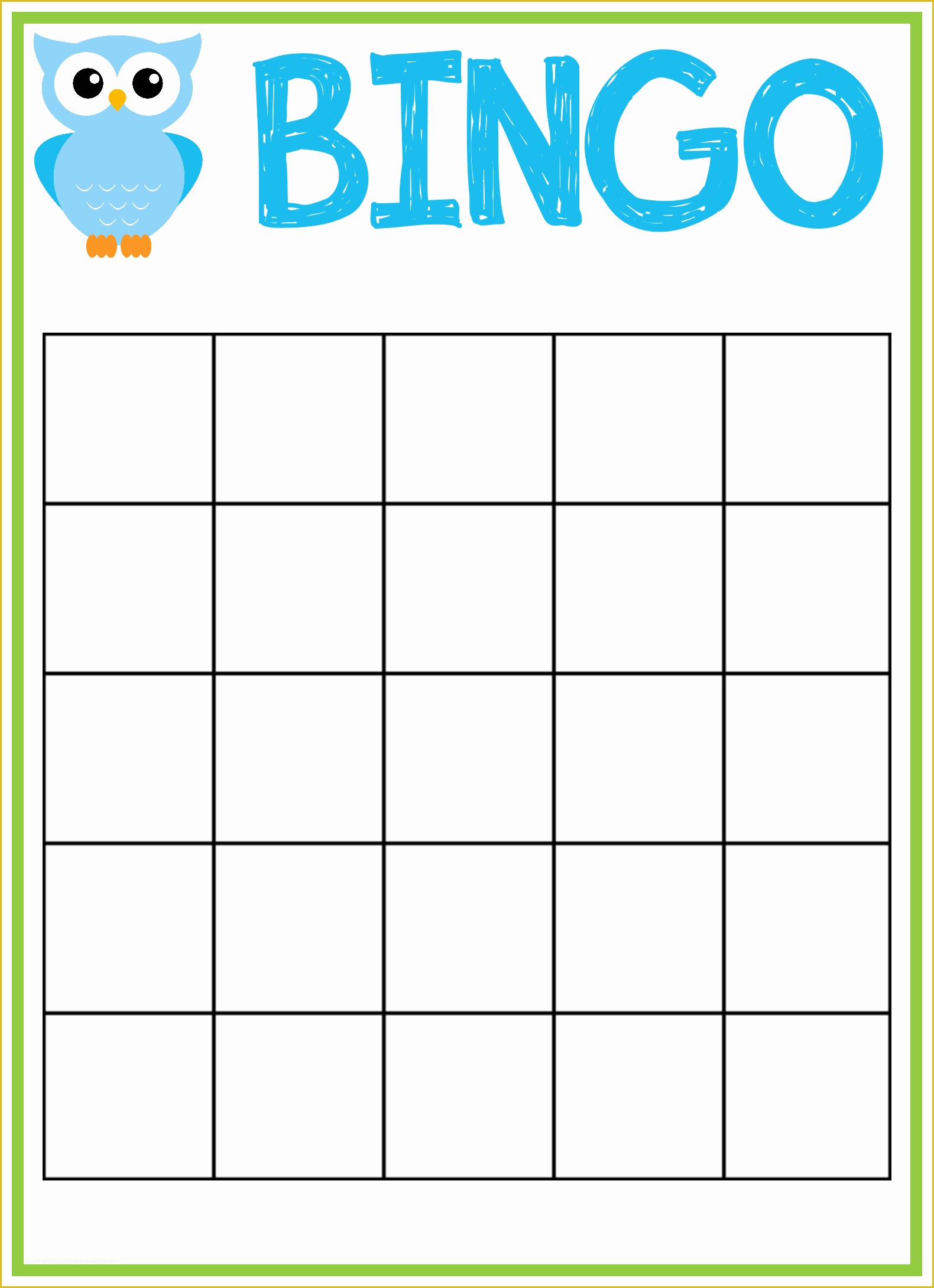 Free Printable Card Templates Of Free Printable Blank Bingo Cards Template