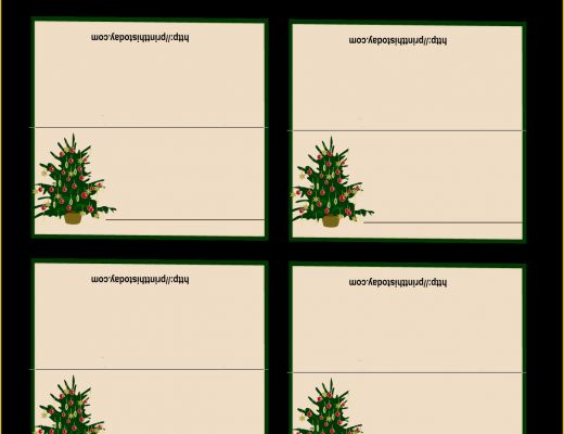 Free Printable Christmas Card Templates Of Free Printable Christmas Place Cards