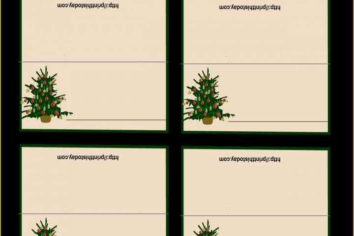 Free Printable Christmas Card Templates Of Free Printable Christmas Place Cards