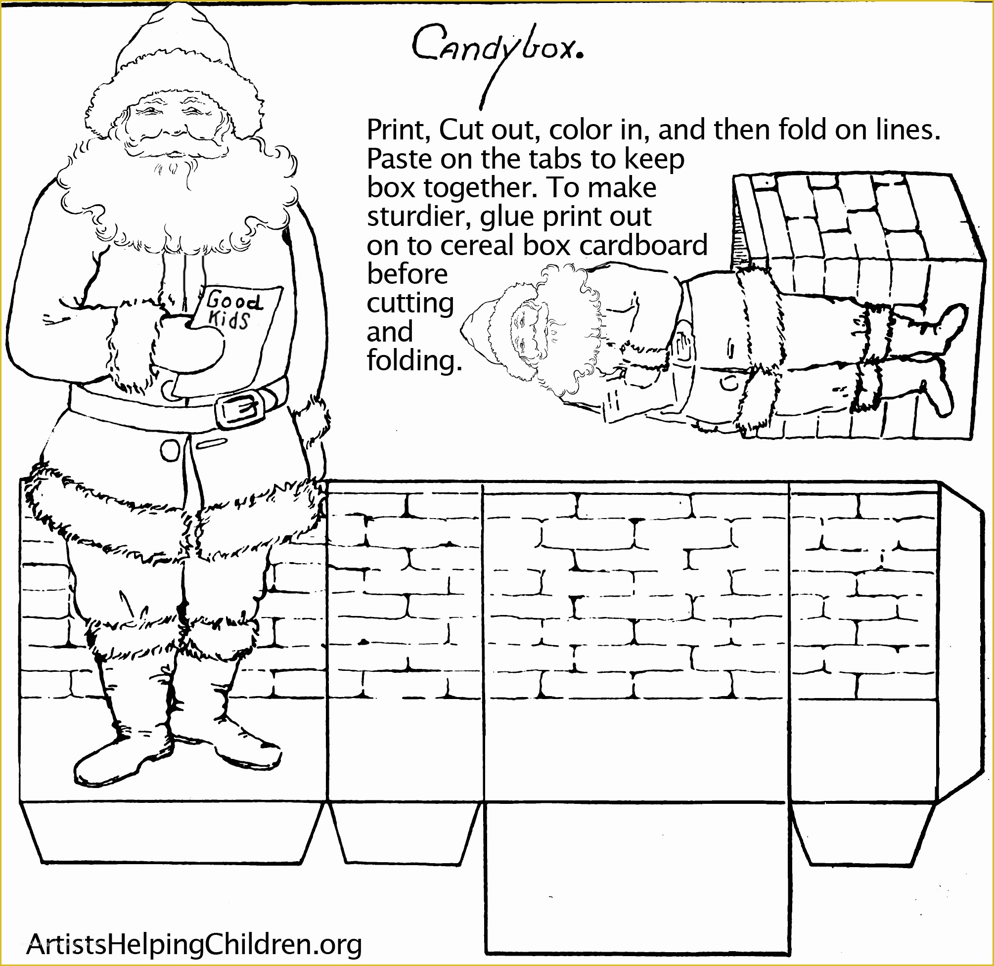 Christmas Craft Template For Kids