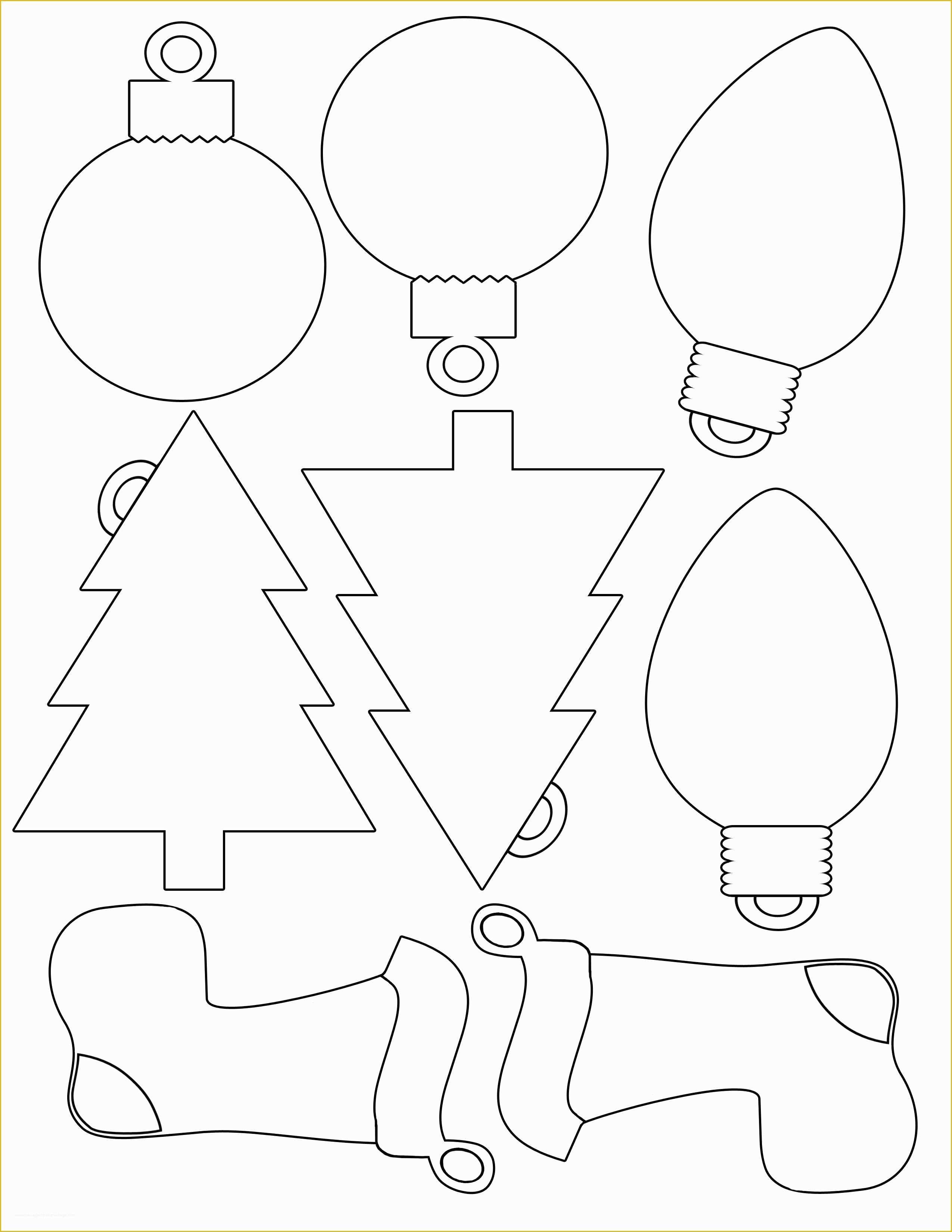 Free Printable Christmas Craft Templates Of Printable Christmas