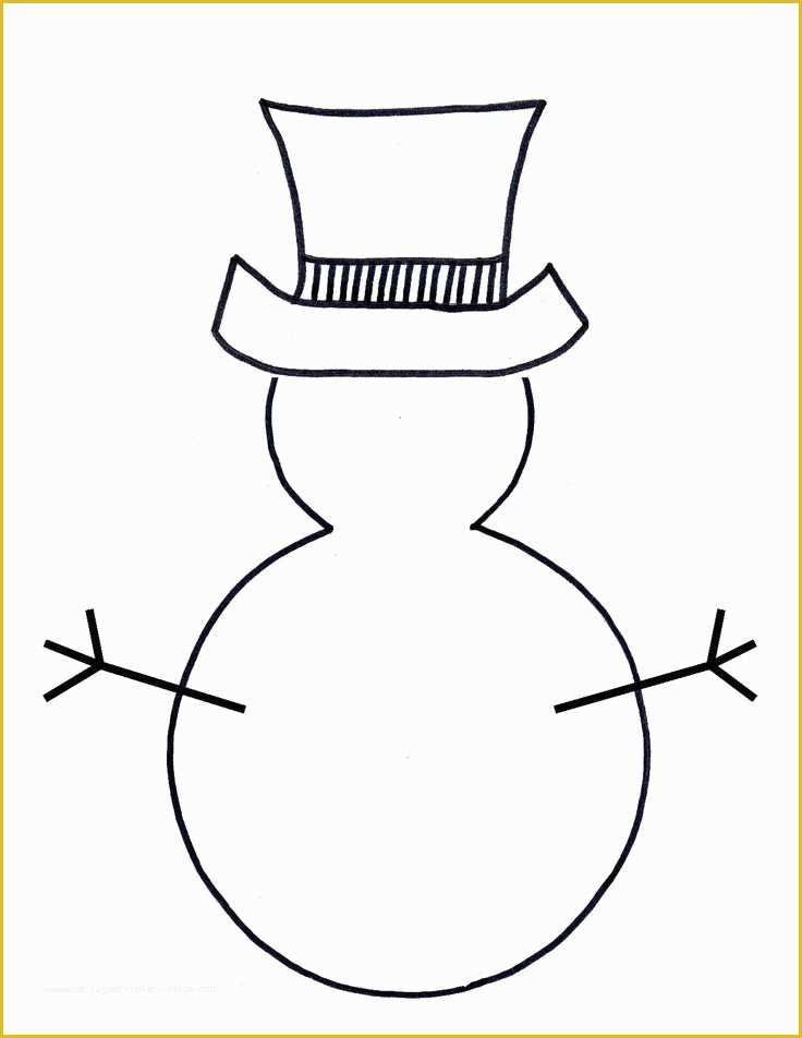 Free Printable Christmas Craft Templates Of Snowman Christmas Craft Kids Free Template Snow Ma1