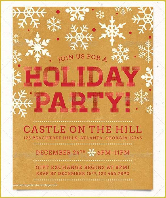 Free Printable Christmas Party Flyer Templates Of Amazing Holiday Party Flyer Templates 21 Download