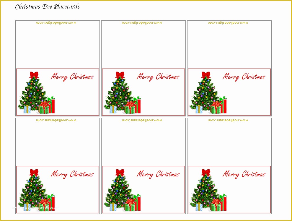 Free Printable Christmas Table Place Cards Template Of 9 Best Of Printable Christmas Name Cards Free