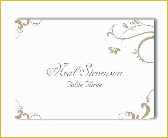 Free Printable Christmas Table Place Cards Template Of Printable Place Card Template Cards Free Christmas Table