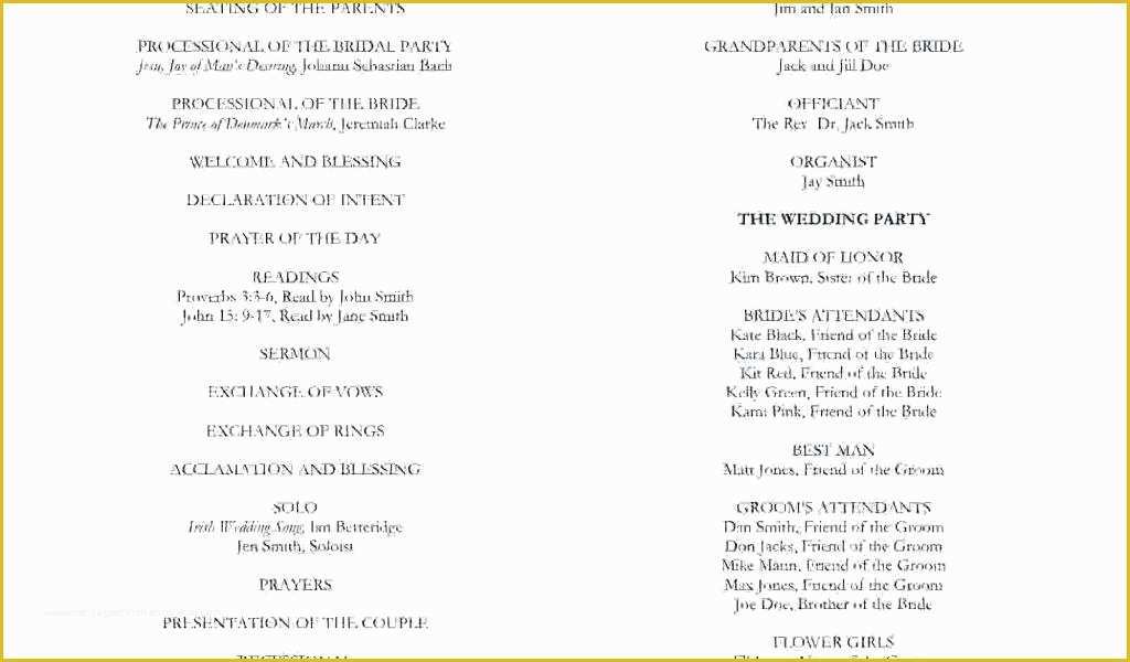 Free Printable Church Program Template Of Blank Wedding Program Templates Via Church Banquet
