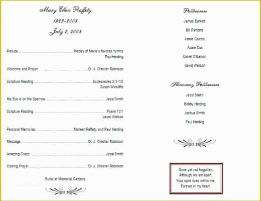 Free Printable Church Program Template Of Church Program Template