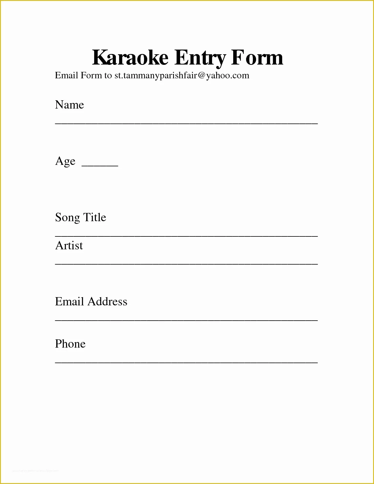 Free Printable Contest Entry form Template Of 6 Best Of Drawing Entry forms Printable Blank