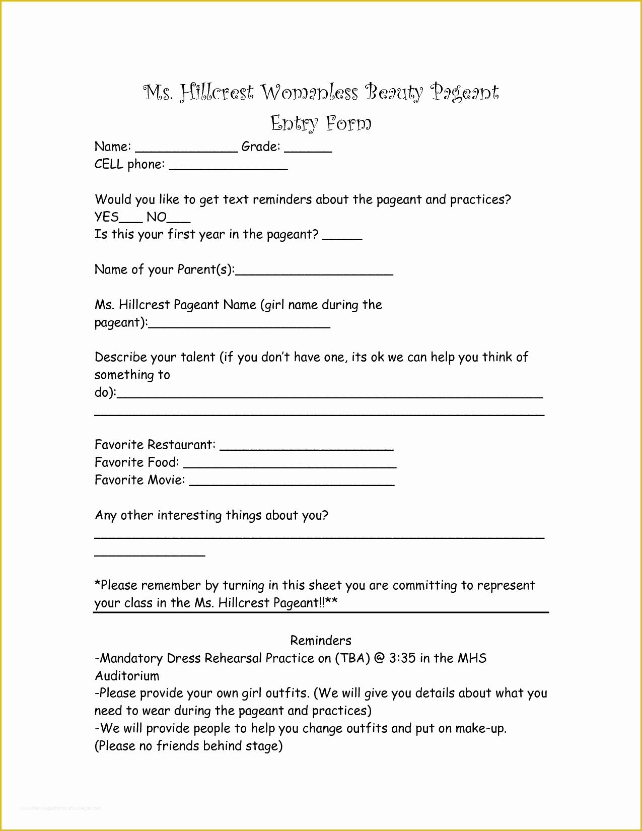 Free Printable Contest Entry form Template Of 9 Best Of Contest Entry form Template Print 5k