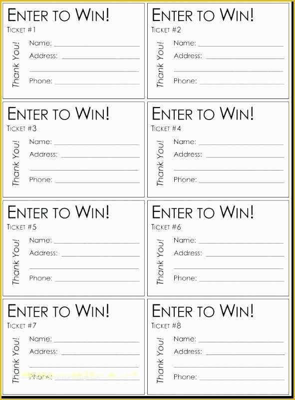 Free Printable Contest Entry Form Template Printable Form 2022 Vrogue