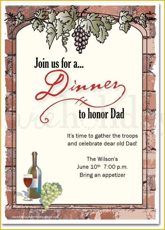 Free Printable Dinner Party Invitations Templates Of 16 Best S Of Birthday Dinner Party Menu Template