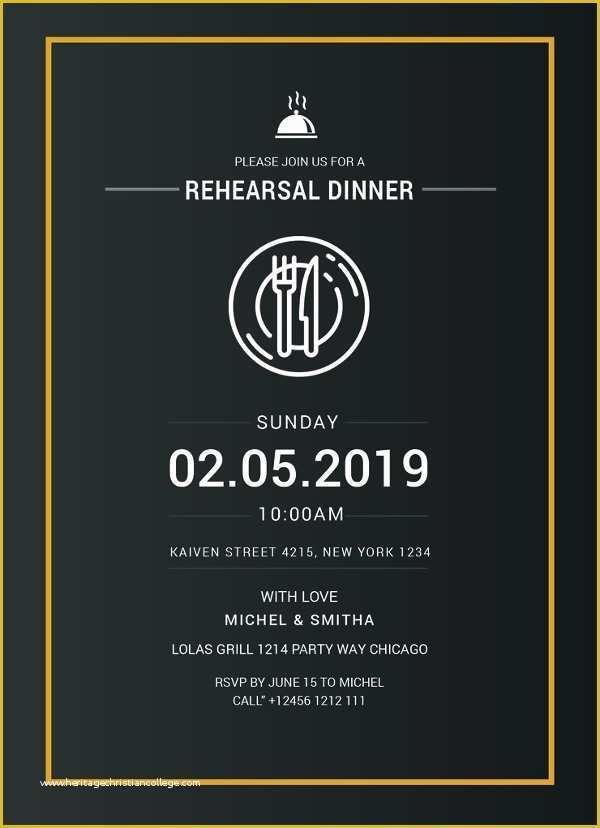 Free Printable Dinner Party Invitations Templates Of 50 Printable Dinner Invitation Templates Psd Ai