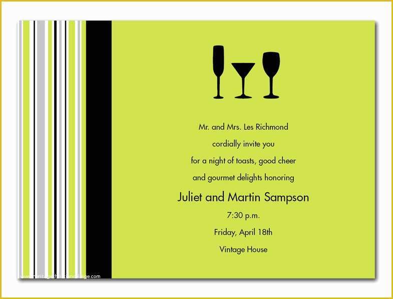 Free Printable Dinner Party Invitations Templates Of Cocktail Dinner Invitation Template Templates Resume