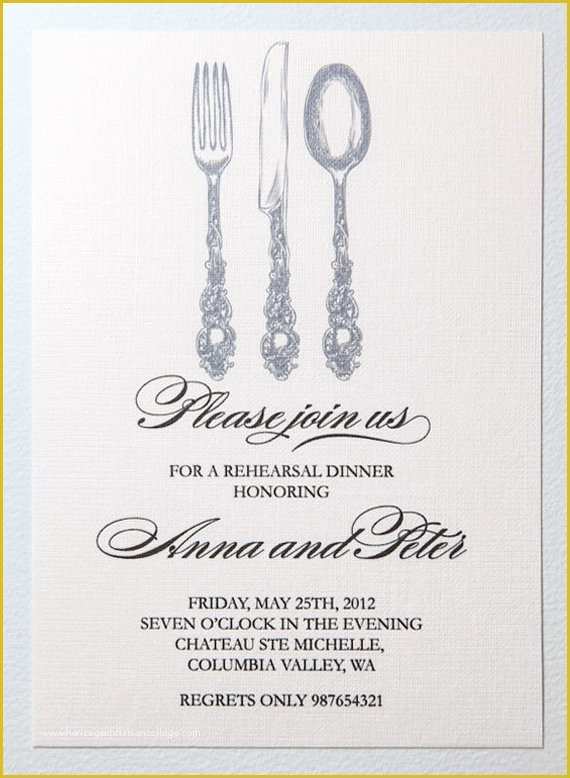 Free Printable Dinner Party Invitations Templates Of Items Similar to Printable Rehearsal Dinner Invitation On Etsy