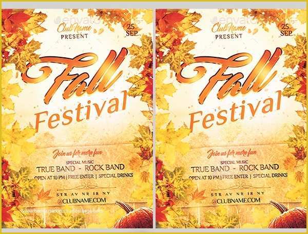 Free Printable Fall Flyer Templates Of 28 Festival Flyer Free Psd Ai Vector Eps format