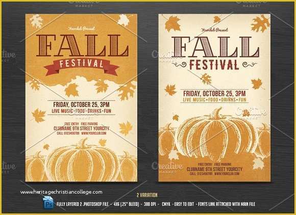 Free Printable Fall Flyer Templates Of Fall Festival Flyer Template Flyer Templates Creative