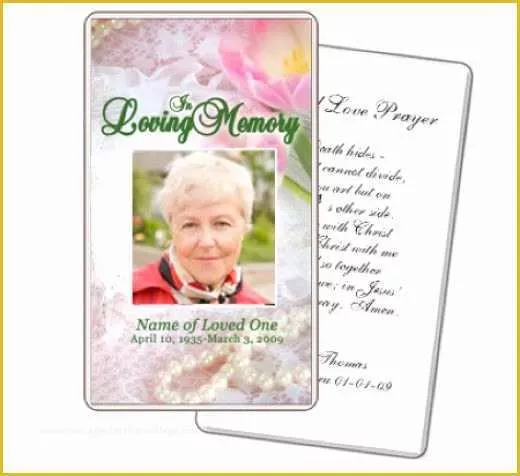 Free Printable Funeral Prayer Card Template Of 8 Best Of Free Printable Memorial Prayer Cards