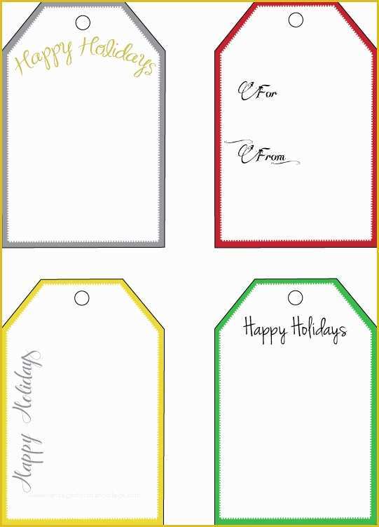 Free Printable Gift Tag Templates for Word Of 12 Christmas Gift Tag Templates Free Printable