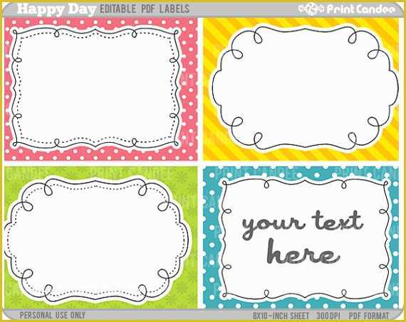 Free Printable Gift Tag Templates for Word Of 5 Best Of Free Editable Printable Labels Templates