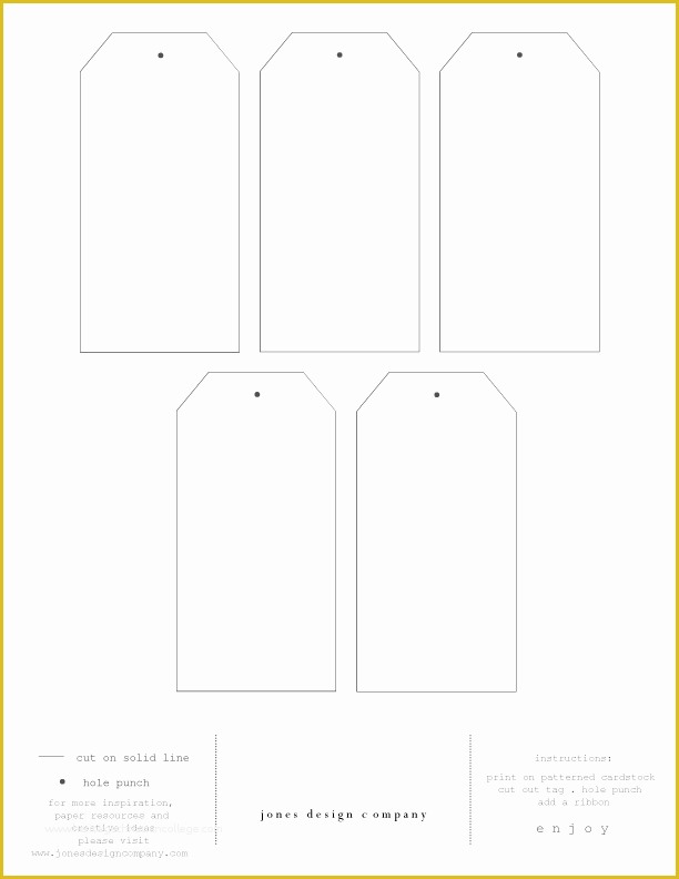 Free Printable Gift Tag Templates for Word Of Diy T Tags Free Template and Printable Paper