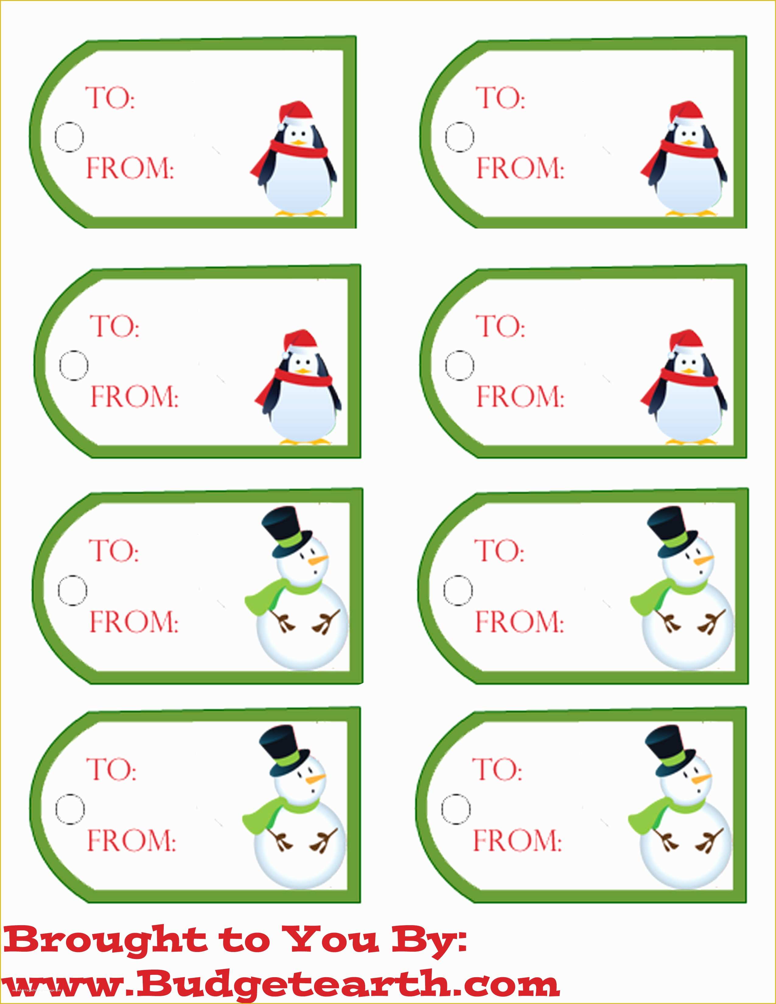 Free Printable Gift Tag Templates for Word Of Free Printable Christmas Gift Tags
