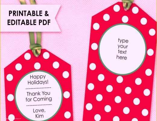 Free Printable Gift Tag Templates for Word Of Free Printable Christmas Tags Templates