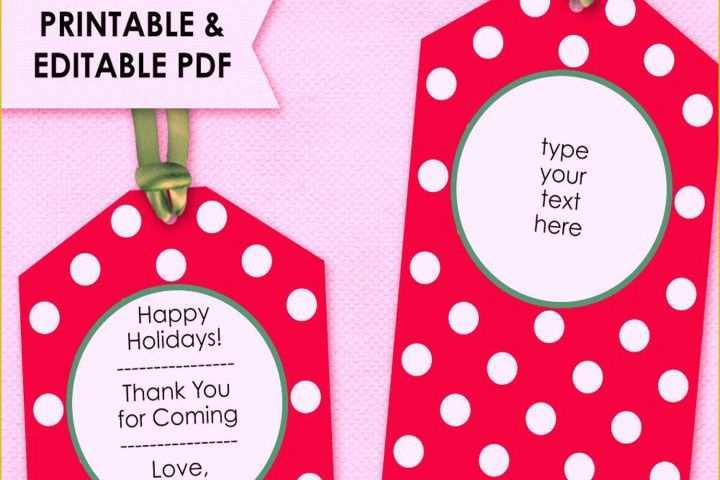 Free Printable Gift Tag Templates for Word Of Free Printable Christmas Tags Templates