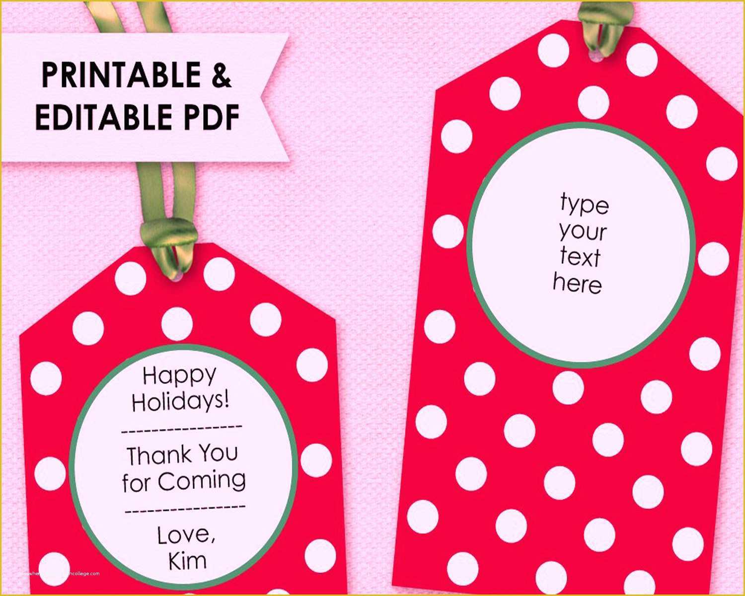 47 Free Printable Gift Tag Templates for Word