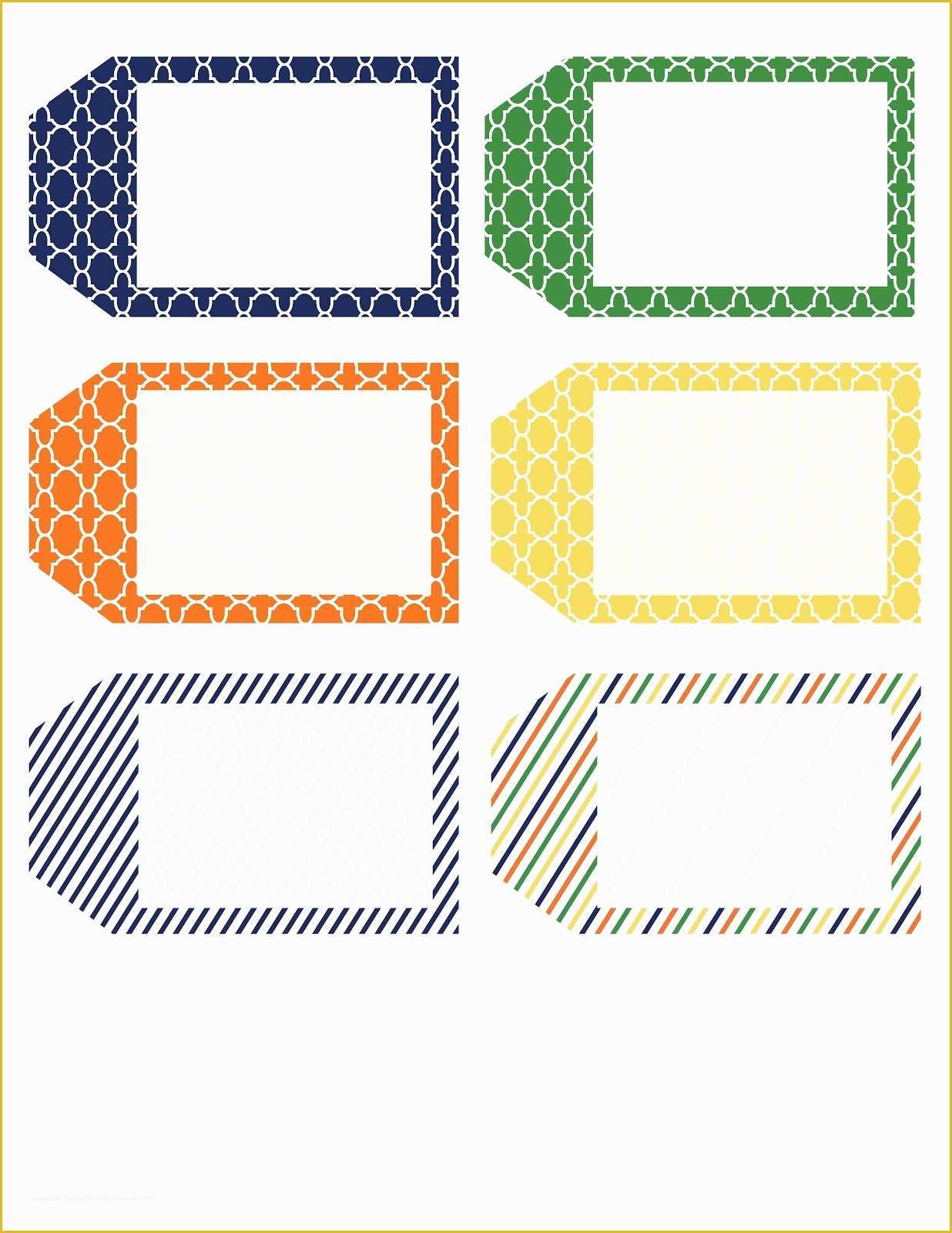 Printable Tags Free Template