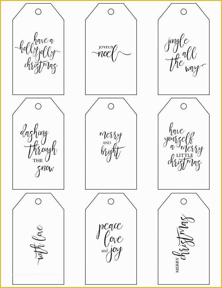 Free Printable Gift Tag Templates For Word Of Free Printable Gift Tags Templates Printable 360 