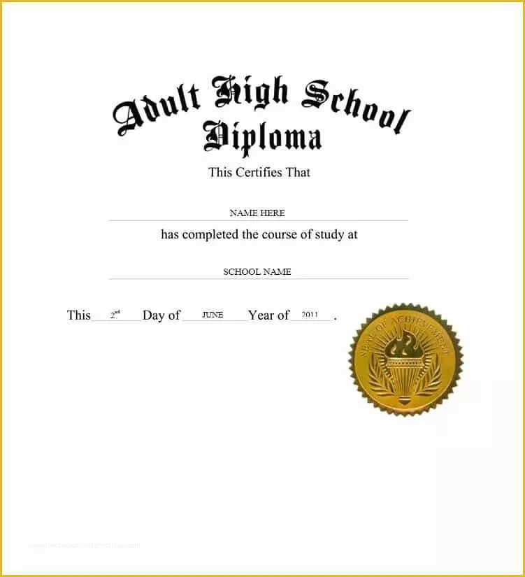 Free Printable High School Diploma Templates Of 30 Real &amp; Fake Diploma Templates High School College