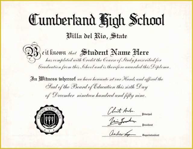 Free Printable High School Diploma Templates Of 35 High School Diploma Template Printables [free]