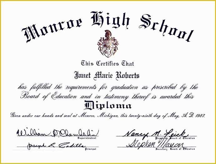 Free Printable High School Diploma Templates Of Fake High School Diploma Fers More Chances order Your Fake
